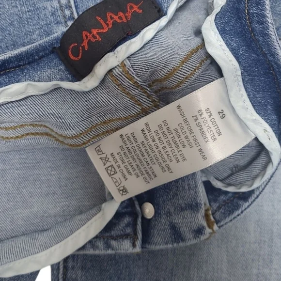 Canana Butterfly Cutout Flare Jeans Size 29 (Runs Big) - Picture 4 of 12